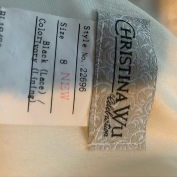NWT Christina Wu Celebration Lace Evening Gown 8 - Picture 9 of 11